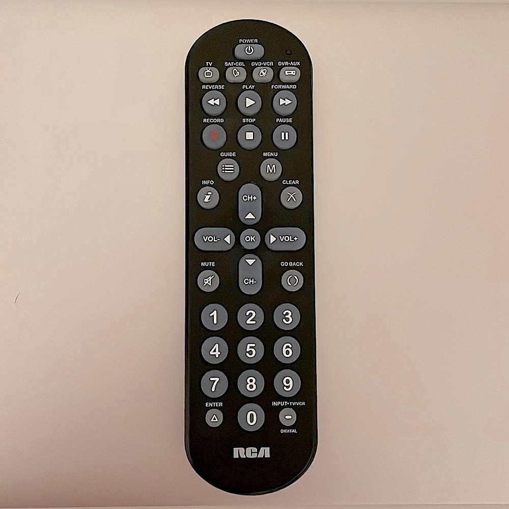 RCA Big Button, 4 Device, Universal Remote Control